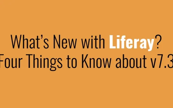 What’s New with Liferay? Four Things to Know about v7.3