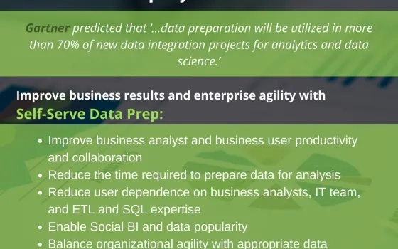 Include Self-Serve Data Preparation in Your Augmented Analytics Solution
