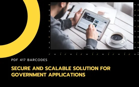 PDF 417 Barcodes - A Secure and Scalable Solution for Government Applications