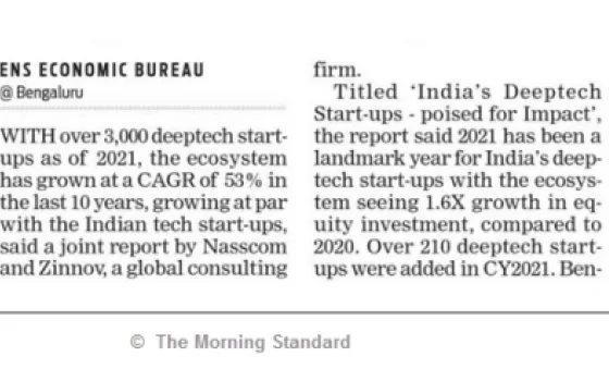 Deeptech start-ups raise $2.7 bn in 2021, grow 53% CAGR