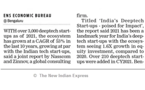 Deeptech start-ups raise $2.7 bn in 2021, grow 53% CAGR