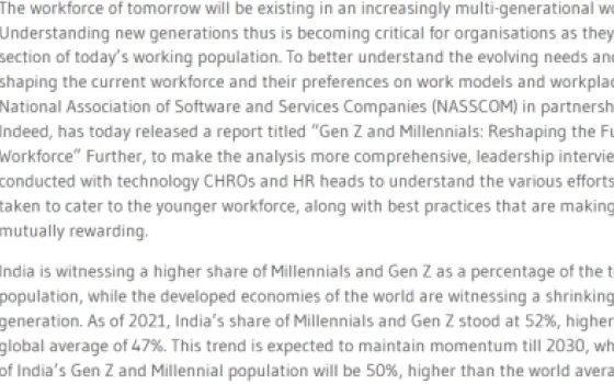 Majority Of GenZ Students Keen To Take Tech Jobs: Nasscom Report