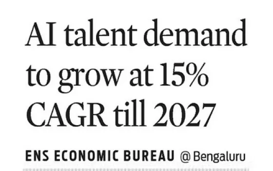 AI talent demand to grow at 15% CAGR till 2027
