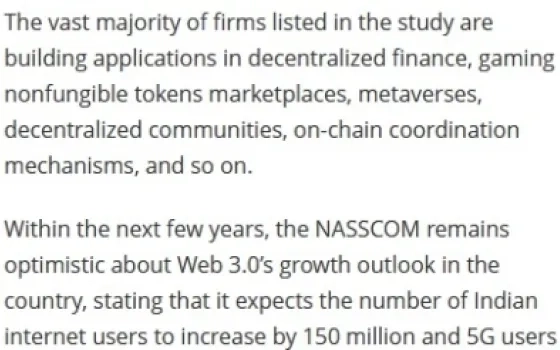 India ranks third in the world in terms of Web 3.0 workforce size
