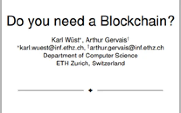 Do you need a Blockchain