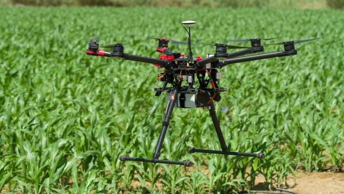 Use of drone in monitoring crop and soil health