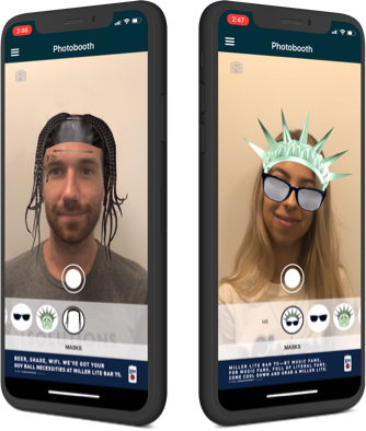 Augmented Reality face filters