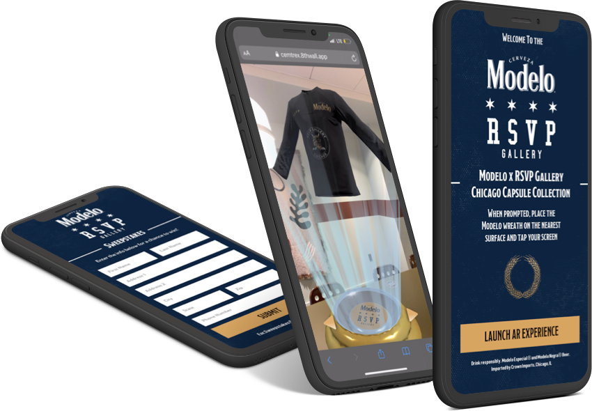 Modelo wanted to showcase apparel with Augmented Reality.