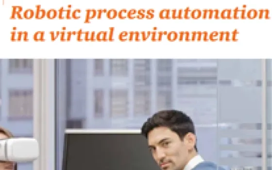 Robotic process automation in a virtual environment