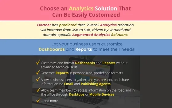 Select Augmented Analytics with Dashboards and Reports Your Users Can Customize