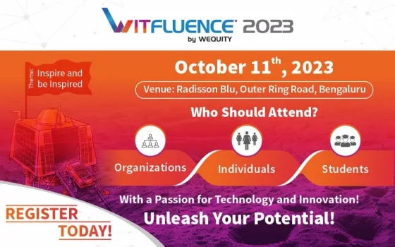 WITfluence 2023 -An exclusive tech conference for women across India Inc!