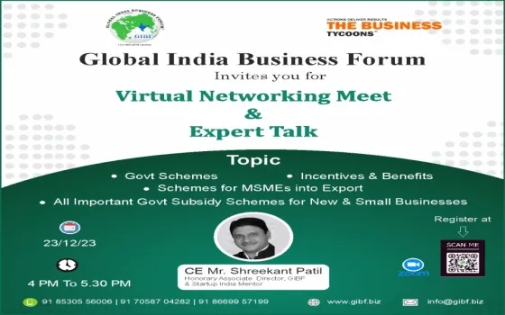 Webinar on Government Schemes For MSMEs, Expert Talk By Shreekant Patil, Consultant