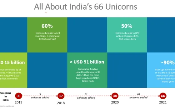 A Brief Analysis of India's 66 Indian Unicorns