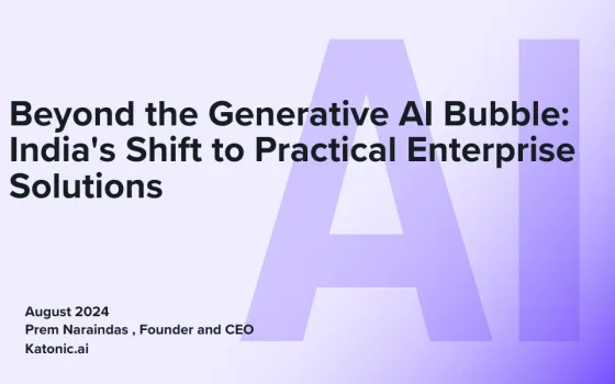 Beyond the Generative AI Bubble: India's Shift to Practical Enterprise Solutions