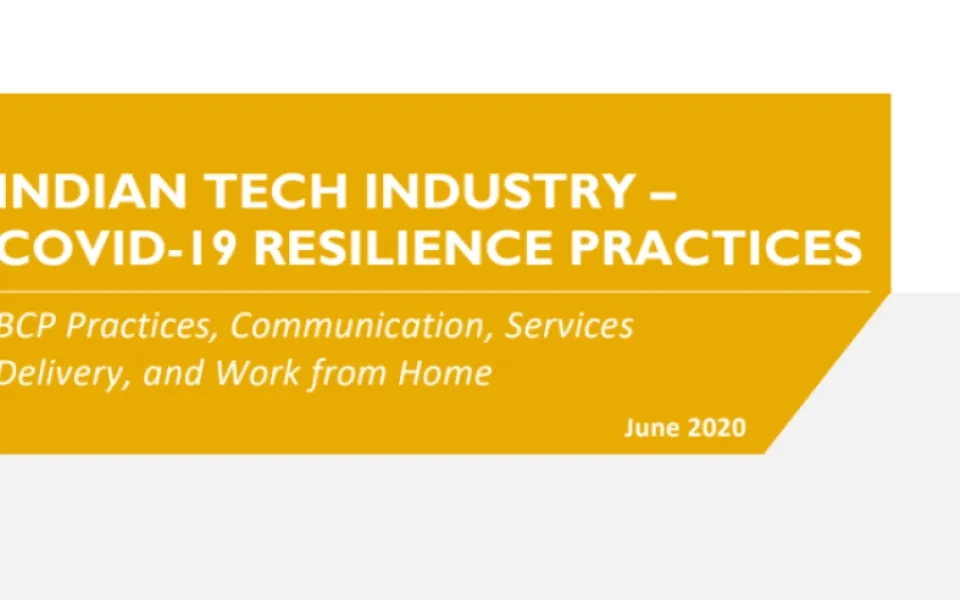 Indian Tech Industry – COVID-19 Resilience Practices - June 2020