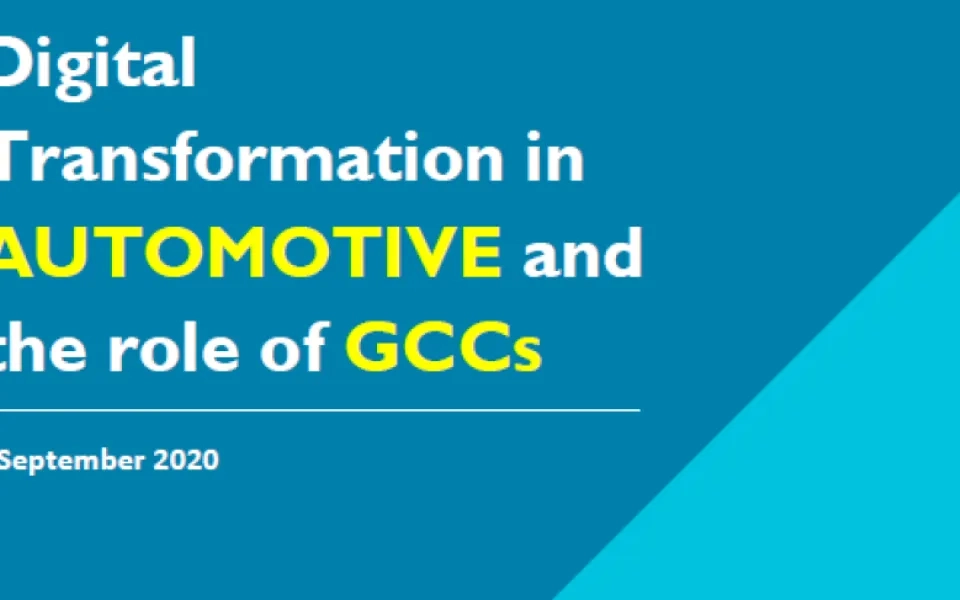 Digital Transformation in AUTOMOTIVE and the role of GCCs