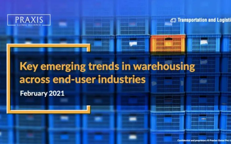 Report: Key emerging trends in warehousing across end-user industries