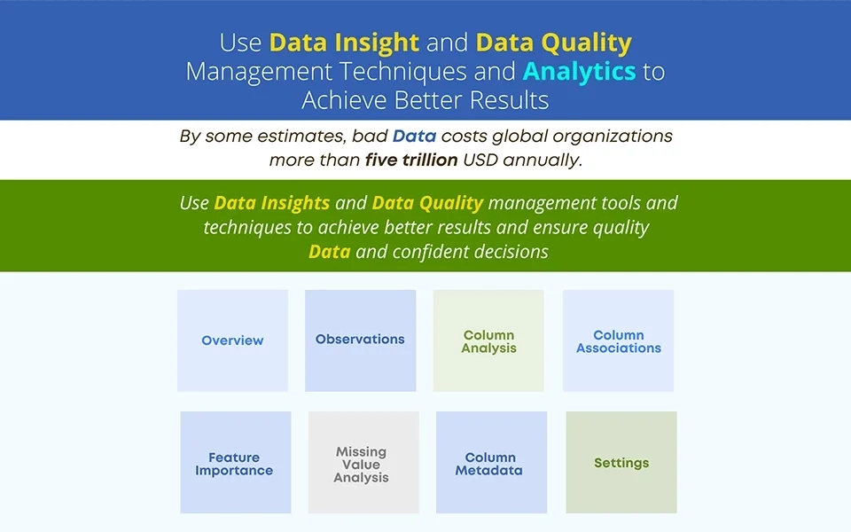 Data Insights Assure Quality Data and Confident Decisions