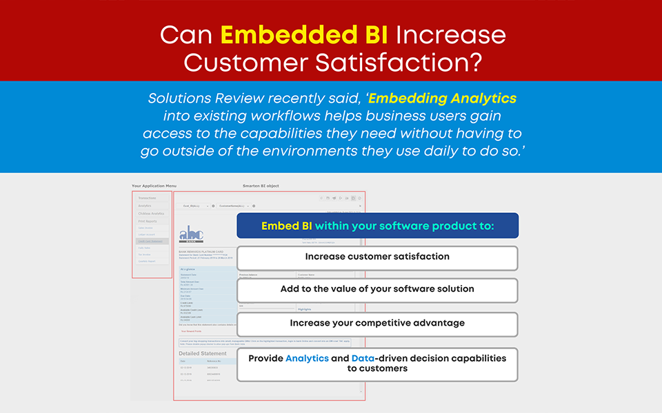 Can Embedded BI Increase Customer Satisfaction?