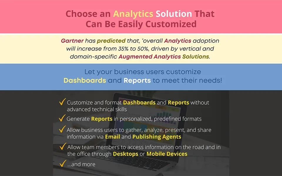 Select Augmented Analytics with Dashboards and Reports Your Users Can Customize