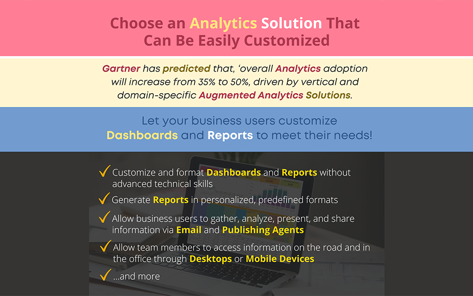 Select Augmented Analytics with Dashboards and Reports Your Users Can Customize