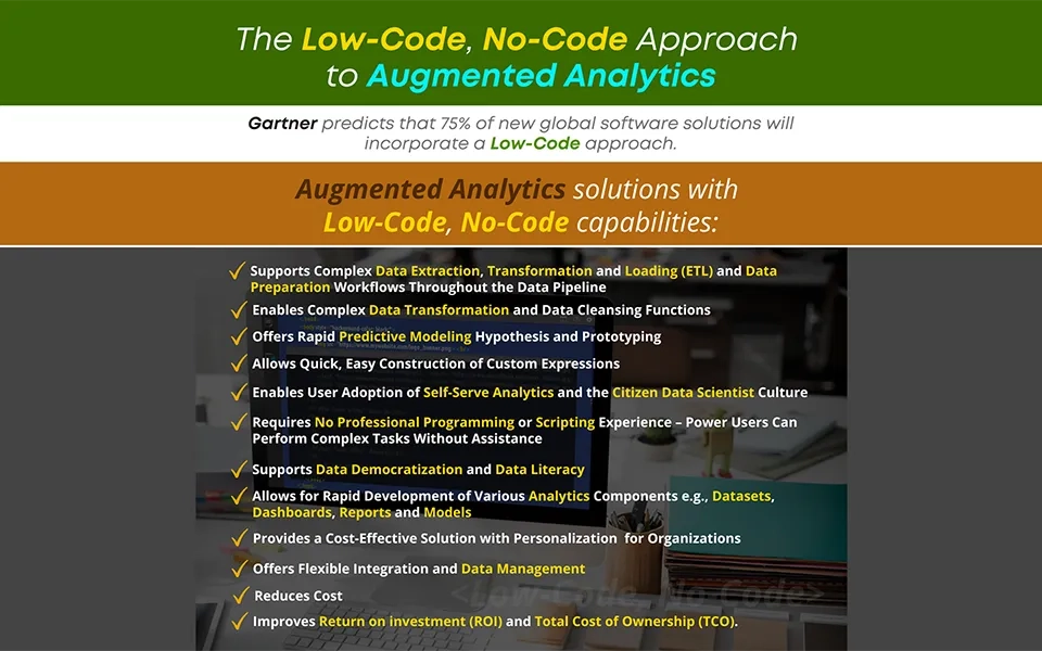 The Benefits of Low-Code, No-Code in Augmented Analytics 