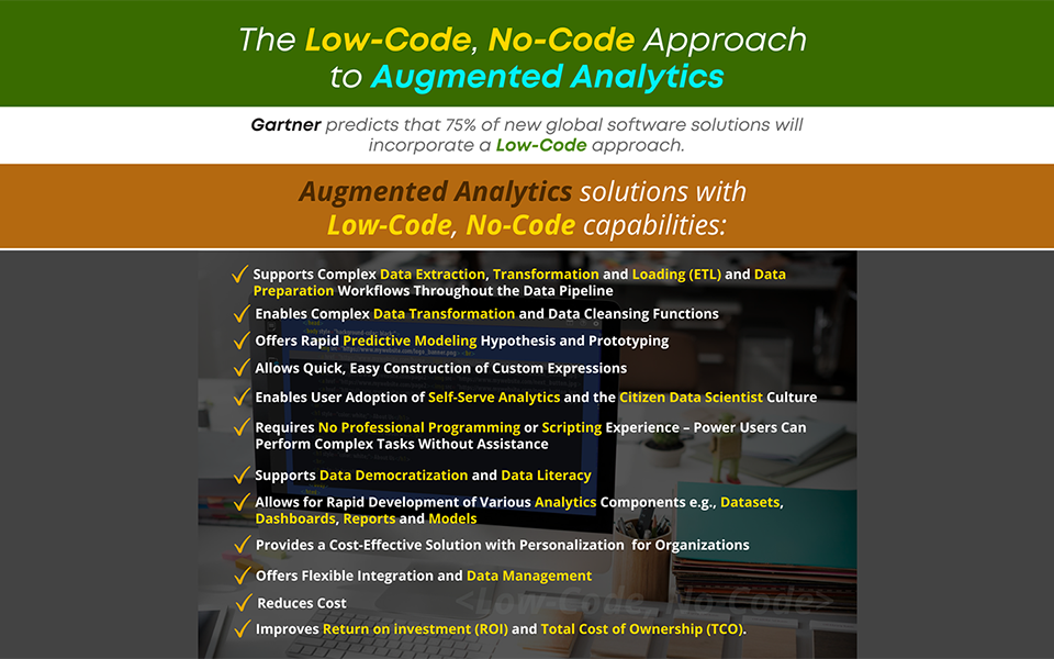 The Benefits of Low-Code, No-Code in Augmented Analytics 