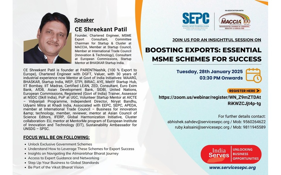 Boosting Exports: Essential MSME Schemes for Success with SEPC