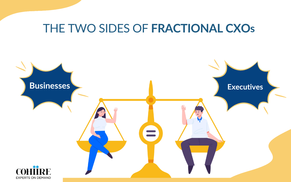 Two sides of Fractional CXOs: Advantages for Businesses & Executives