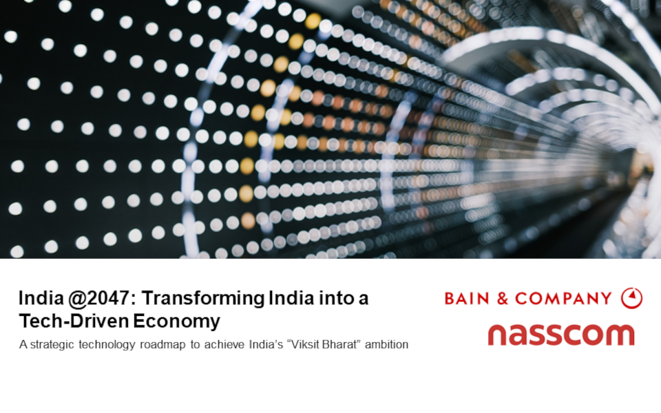 India @2047: Transforming India into a Tech-Driven Economy