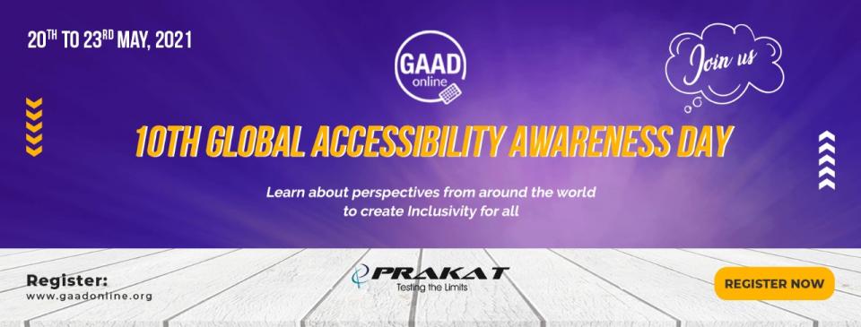 Global Accessibility Awareness Day (India) 2021