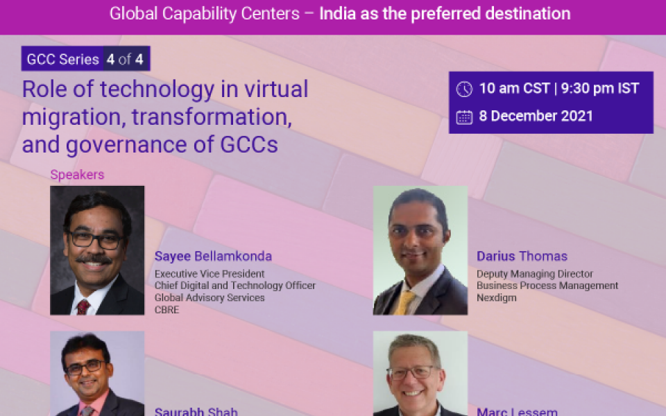 Role of Technology in virtual migration, transformation and governance of GCCs