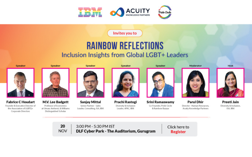 [Gurugram] Rainbow Reflections: Inclusion Insights from Global LGBT+ Leaders (in-person)