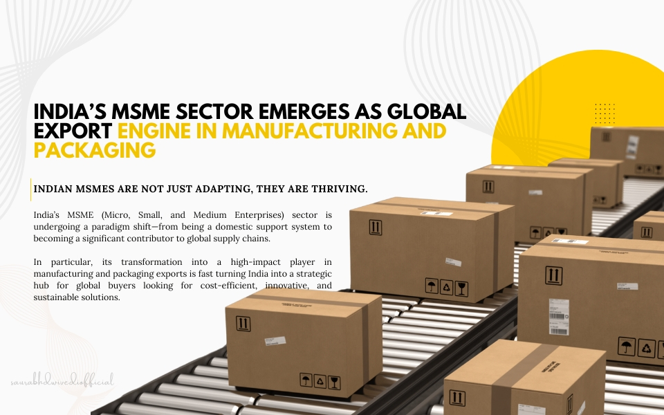 India’s MSME Sector Emerges as Global Export Engine in Manufacturing and Packaging