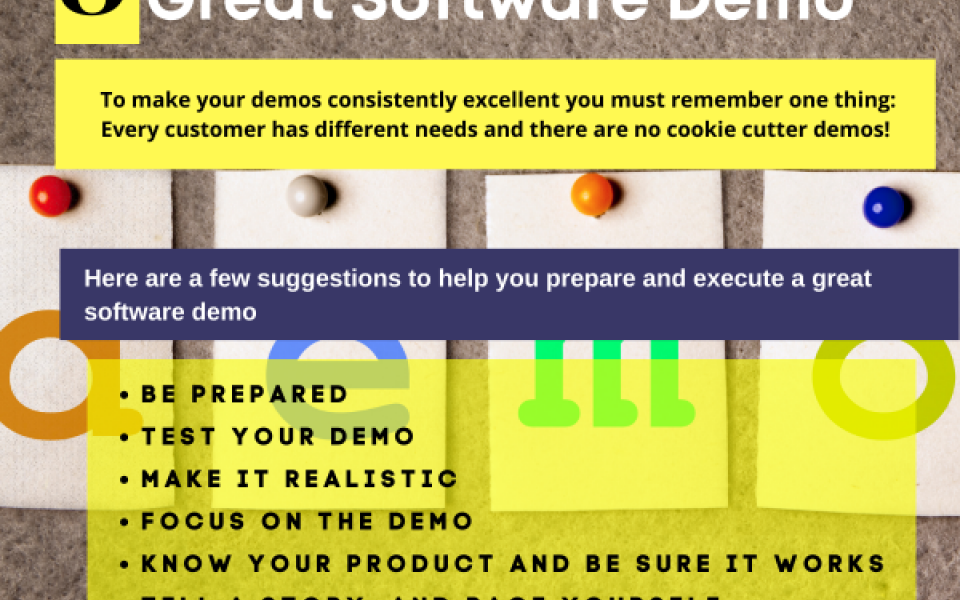 Eight Suggestions to Assure a Great Software Demo