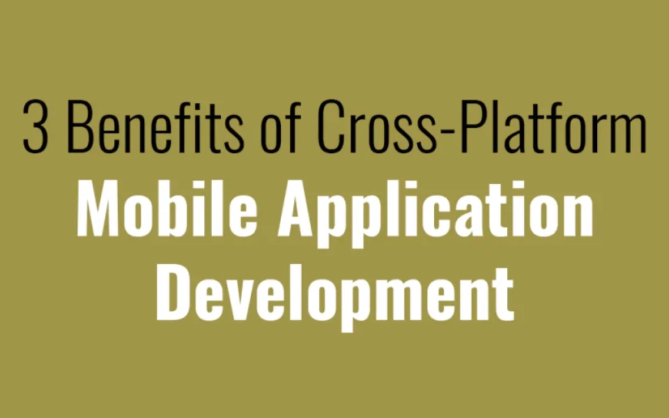  3 Benefits of Cross-Platform Mobile Application Development
