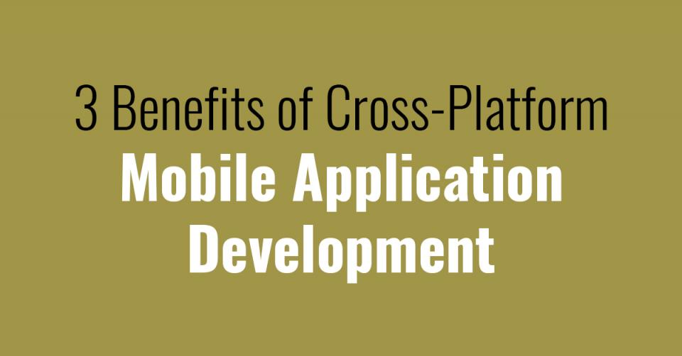  3 Benefits of Cross-Platform Mobile Application Development