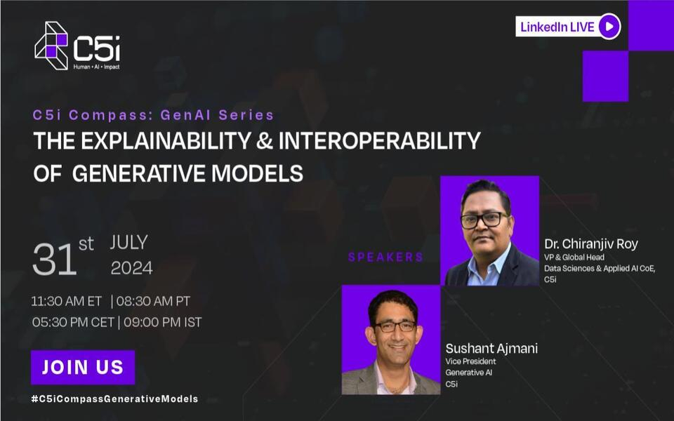 LinkedIn Live - The Explainability & Interoperability of Generative Models - Webinar