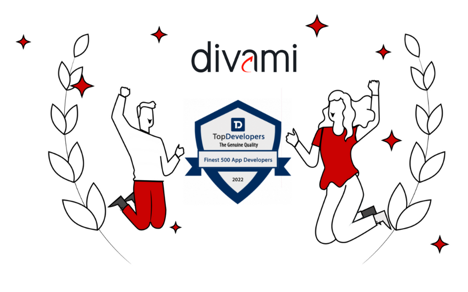 Divami Design Labs included in Finest 500 company for Mobile App Development by TopDevelopers.co! 