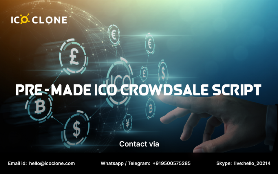 ICO Crowdsale Script - Effective way to launch your ICO platform 