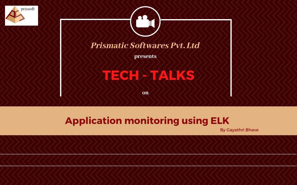 Application monitoring using ELK