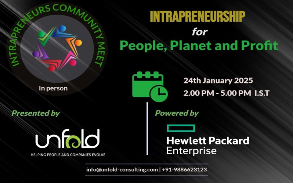 Intrapreneurs Community Meet - Co hosted by HP Enterprise & Unfold