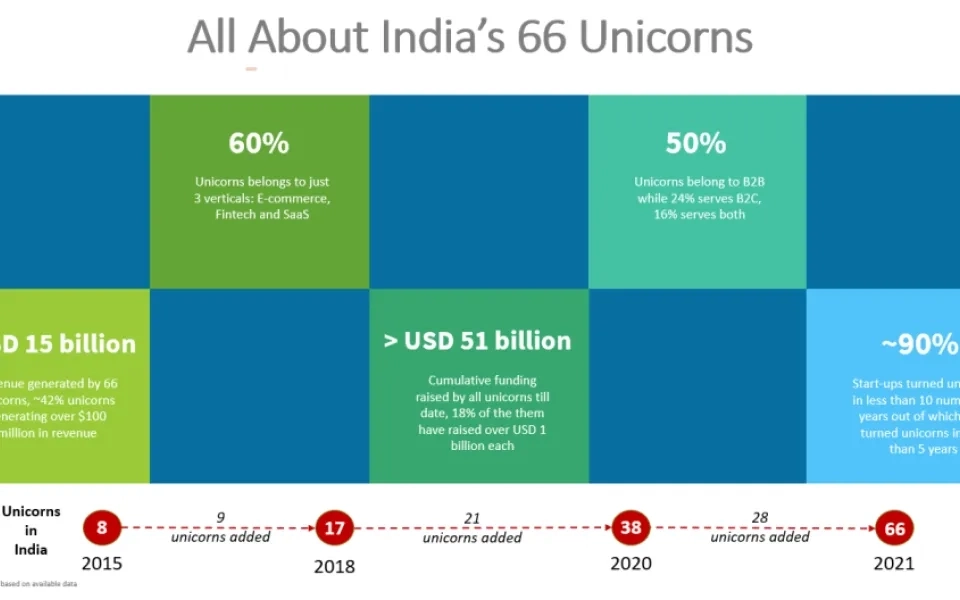 A Brief Analysis of India's 66 Indian Unicorns