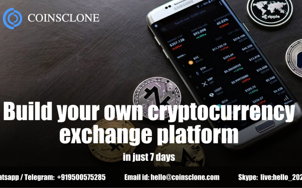 Build your own cryptocurrency exchange platform - in just 7 days