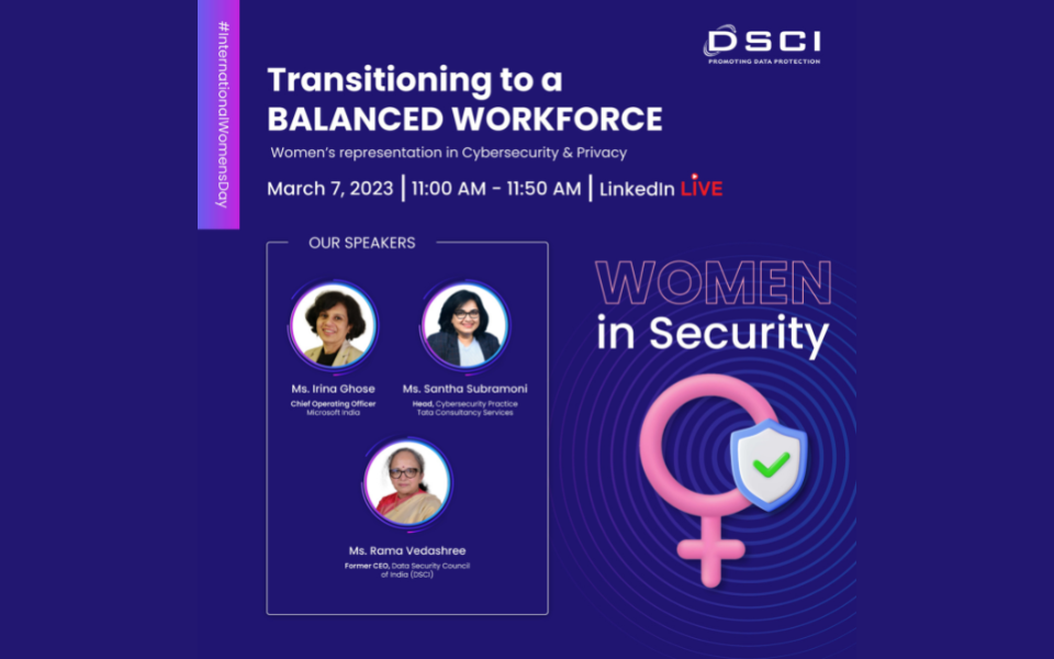 Transitioning to a Balanced Workforce: Women's Representation in Cyber Security & Privacy