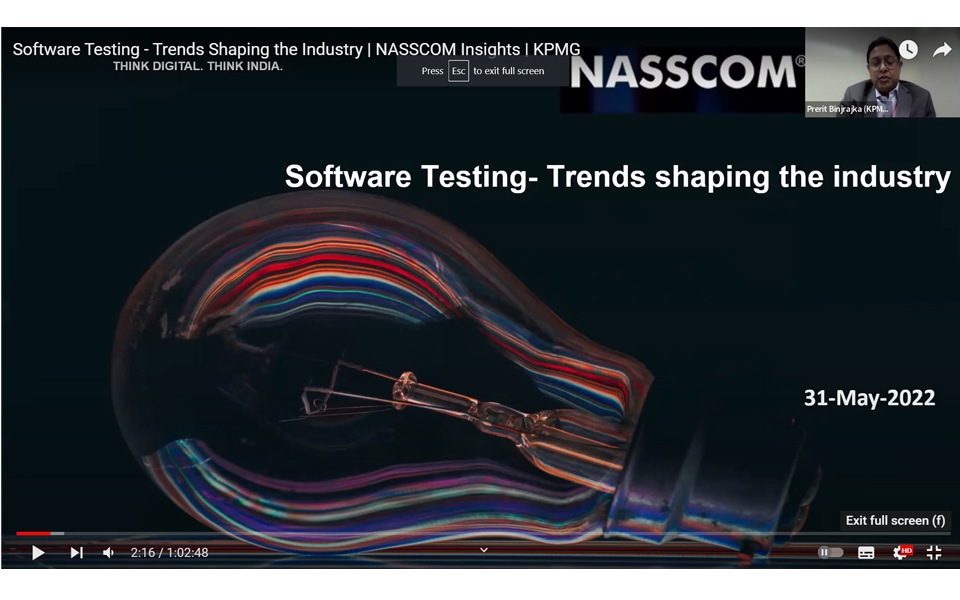 Software Testing - Trends Shaping the Industry | NASSCOM Insights | KPMG