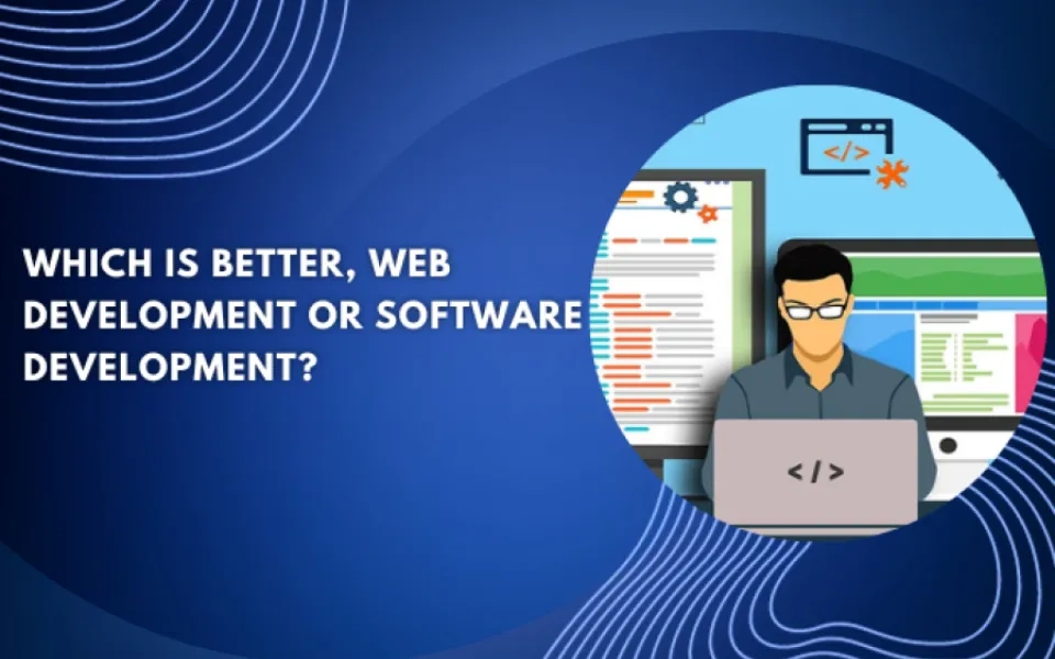 Which is better, web development or software development?