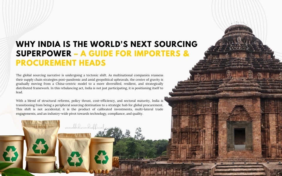 Why India Is the World's Next Sourcing Superpower – A Guide for Importers & Procurement Heads