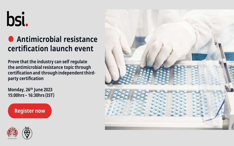 BSI antimicrobial resistance certification launch event