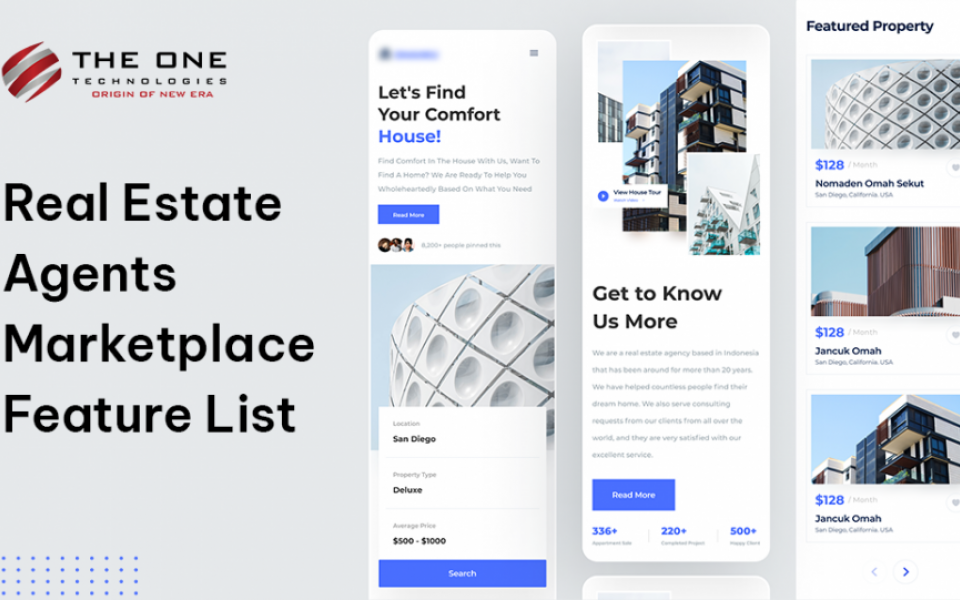 Real Estate Agents Marketplace Feature List
